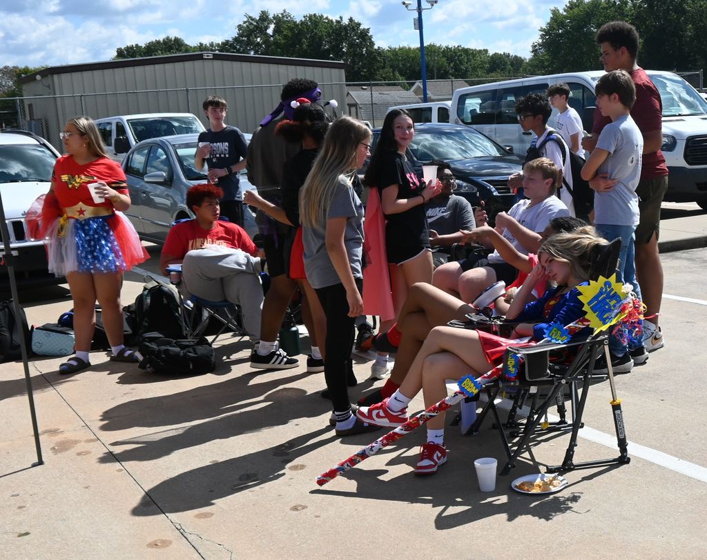 The heat got to some super heroes.