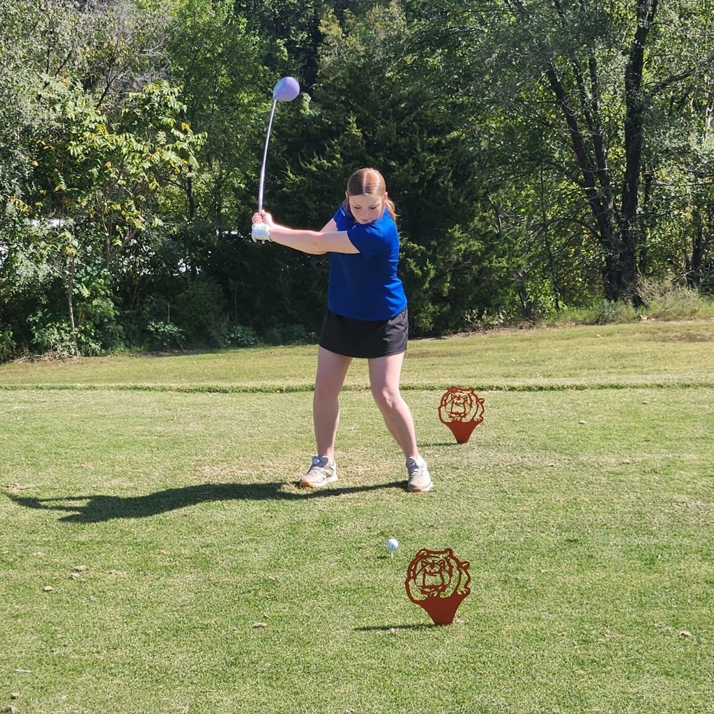 Teeing off on number 14.