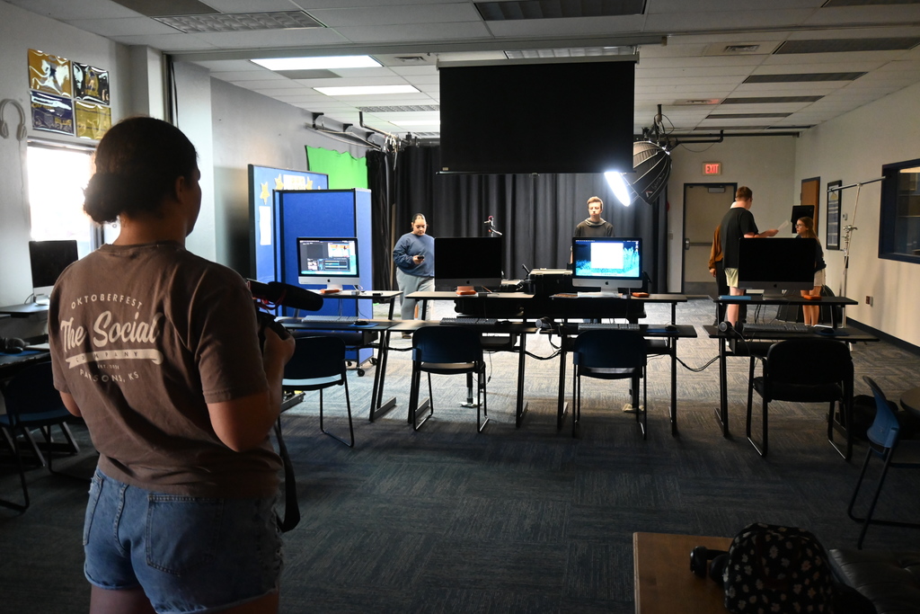 Viking Media students at work.