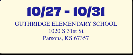 Book Fair October 27th-October 30th