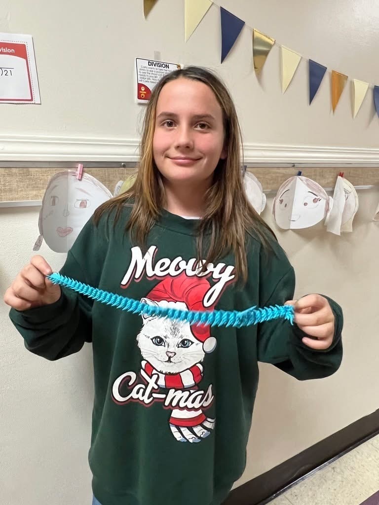 Student with their 3D print