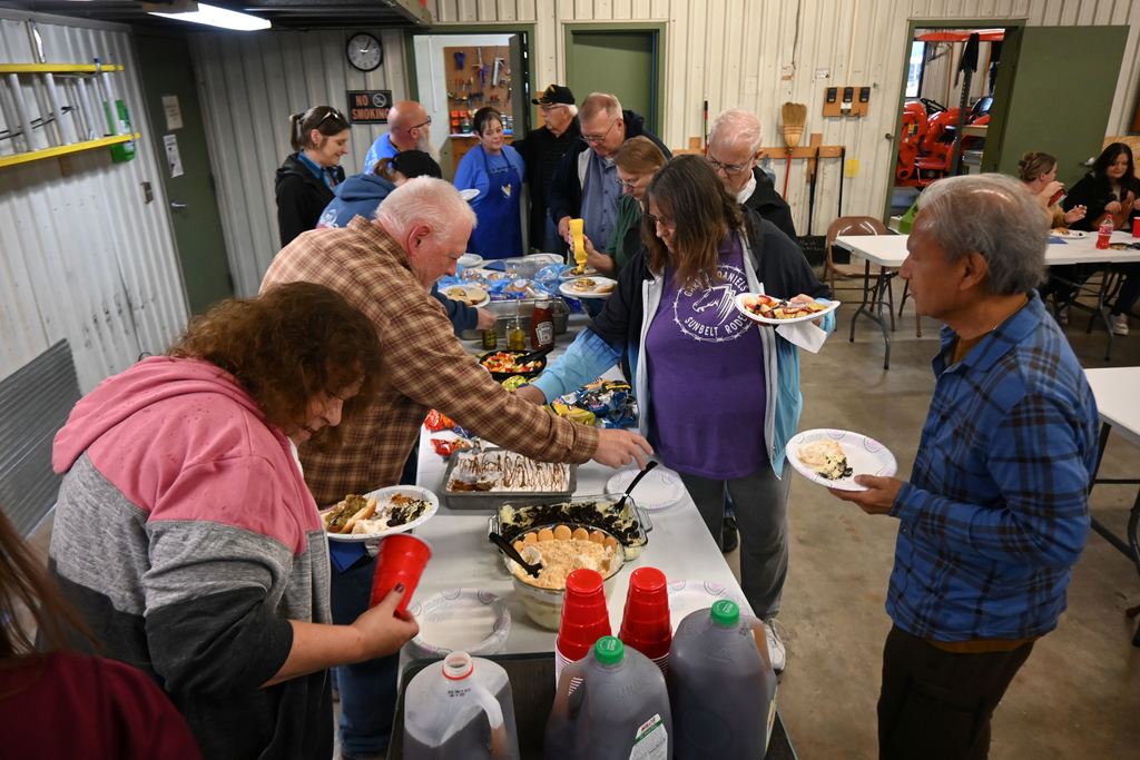 Bus monitors and drivers get lunch.