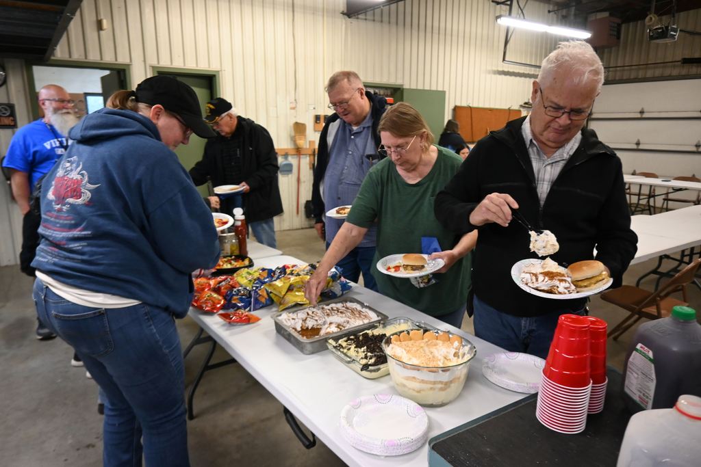 Bus monitors and drivers get lunch.