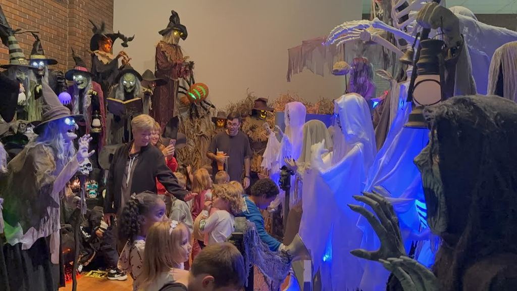 Children watch wide-eyed as things move.