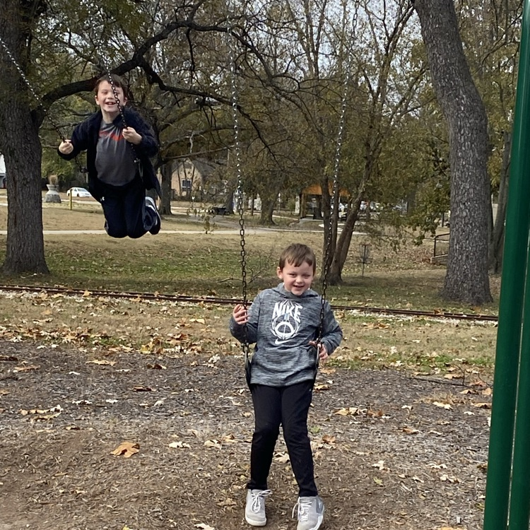 students swinging