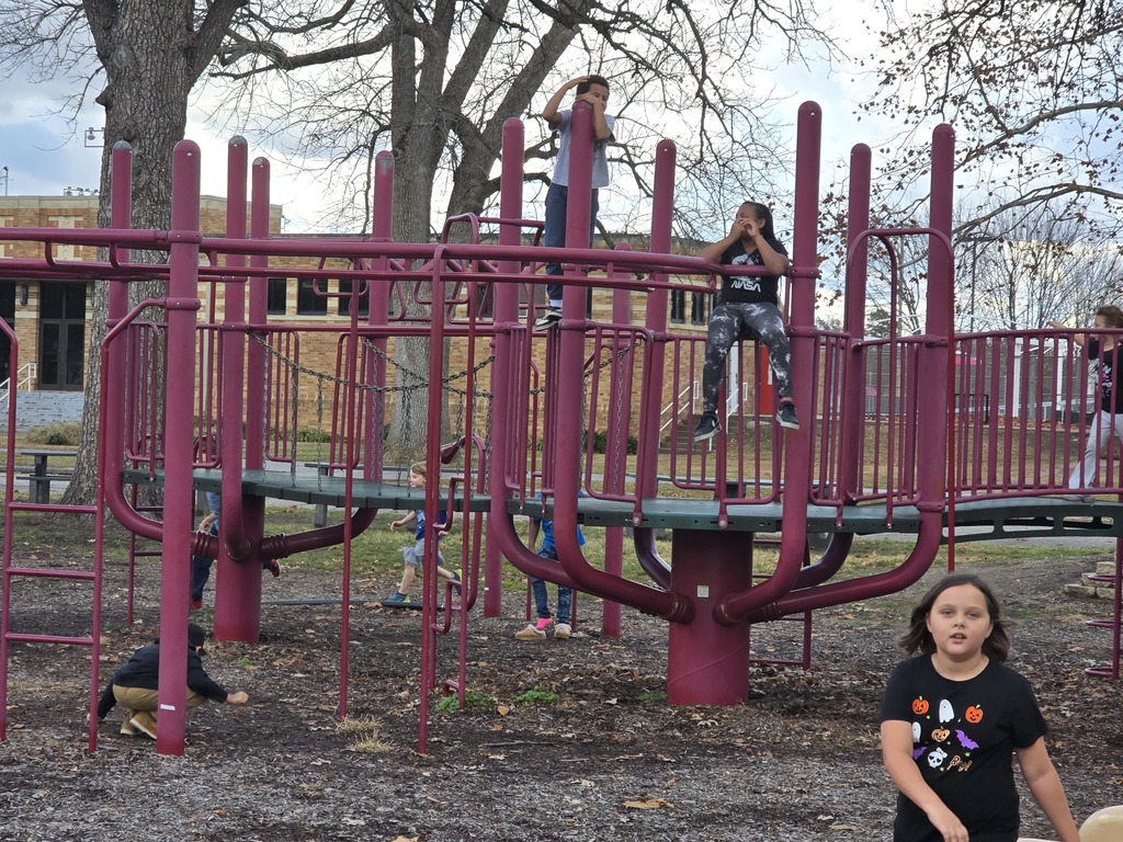girls on the play equipment