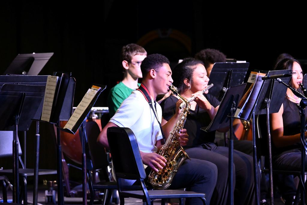 PHS Band students play.