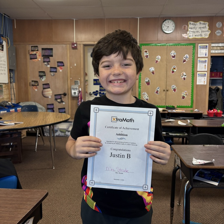 These have completed all their basic addition facts on Xtra math. Way to go you two!