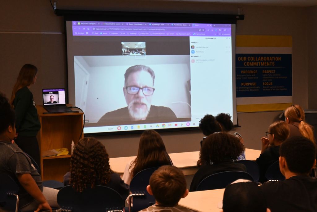 Sixth grade Zooms with  Cuban Refugee Carlos