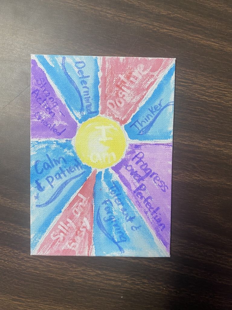 painting with faded words