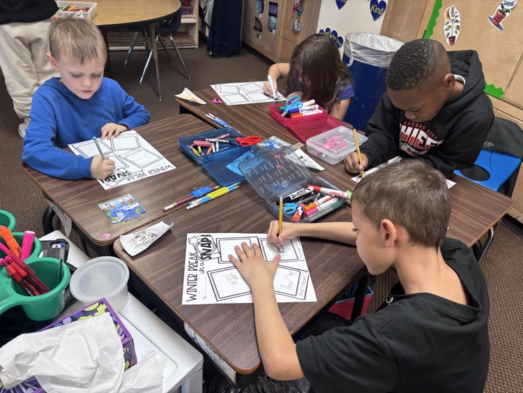 The kids had fun creating their 2025 snapshots to share with everyone.