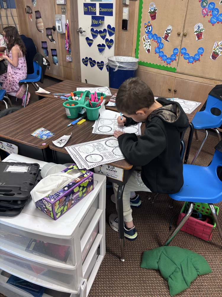 We are working hard making our new 2026 school year goals. 