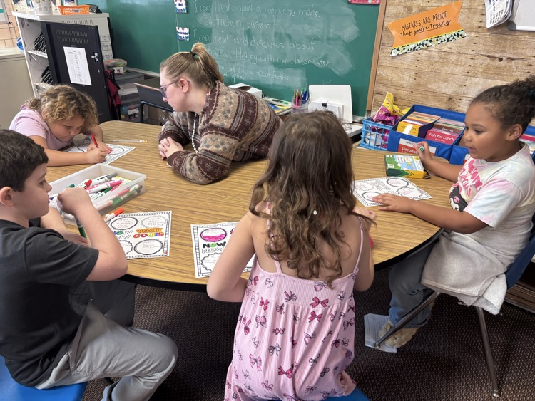 We are working hard making our new 2026 school year goals. 