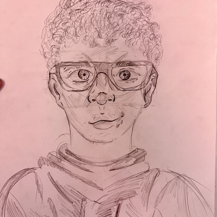 7th & 8th Grade Art I & Advanced Self Portraits 