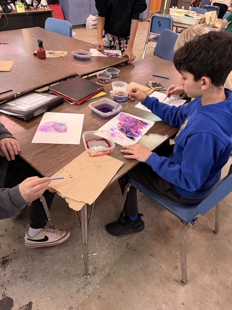 Watercolor with Salt