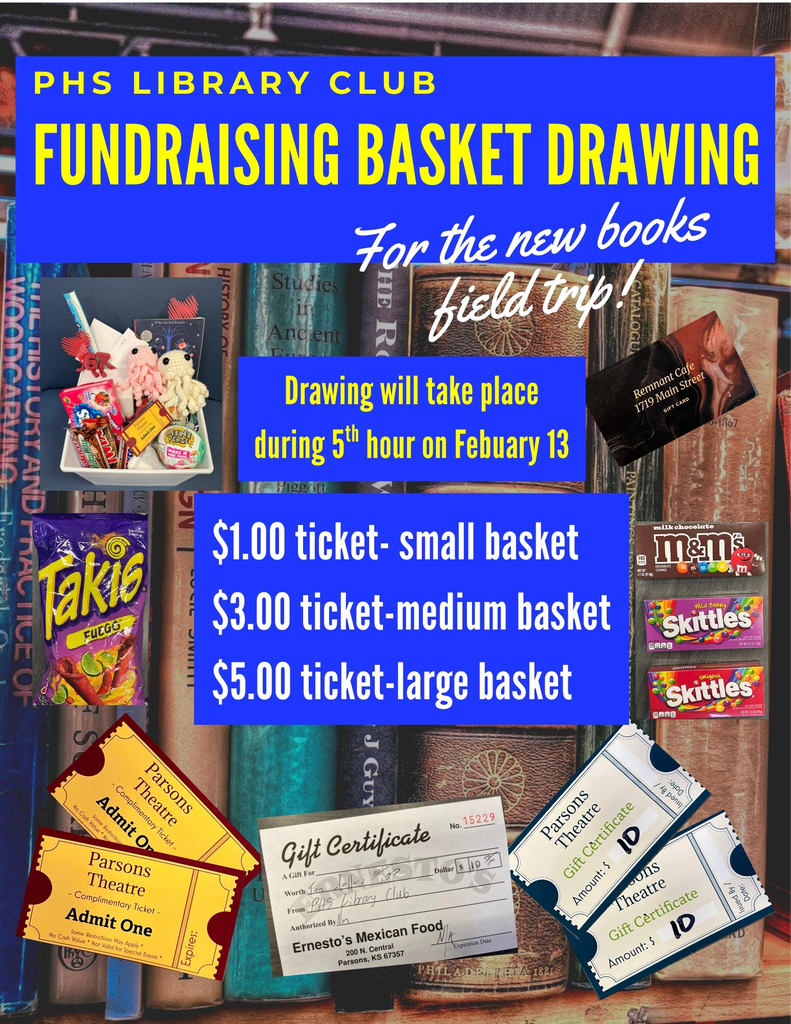 Library Club Fundraising flyer