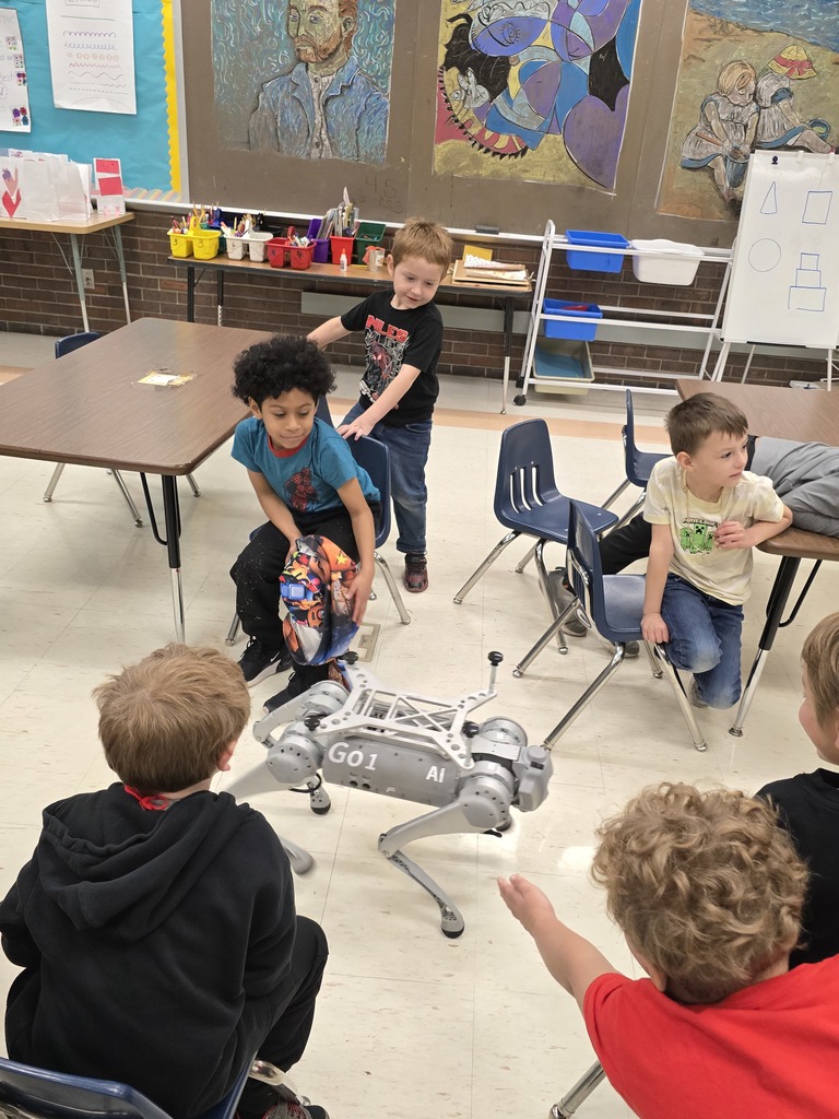 Vector and first grade students.