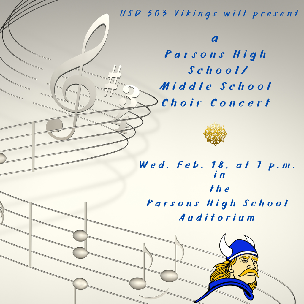 A post announcing a PHS/MS choir concert Feb. 18 at 7 p.m.