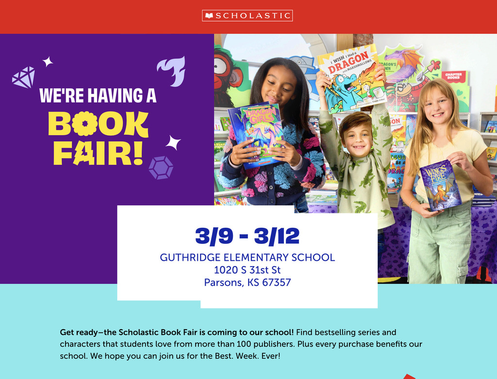 Guthridge Book Fair-March 9-12th