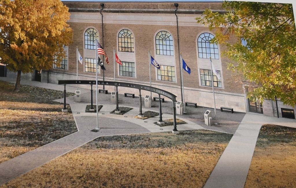 An artist rendering of the memorial.