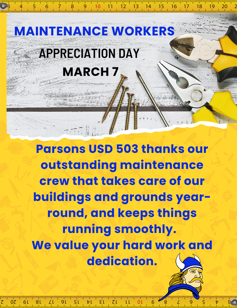 A poster thanking our maintenance crew during Maintenance Worker Appreciation Day.