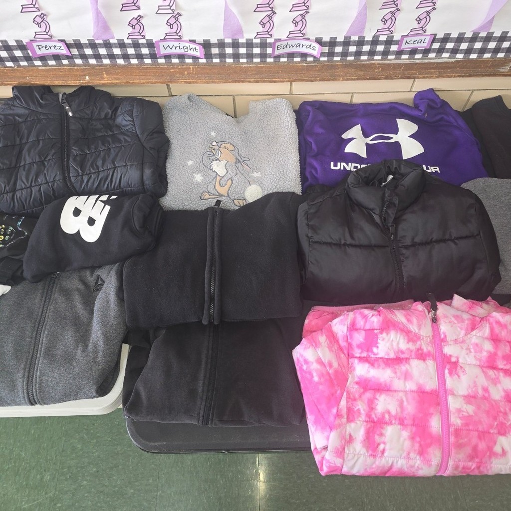 table of coats and jackets