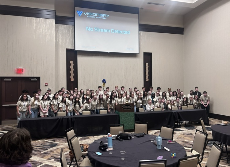 There was around 100 students from all around Kansas  