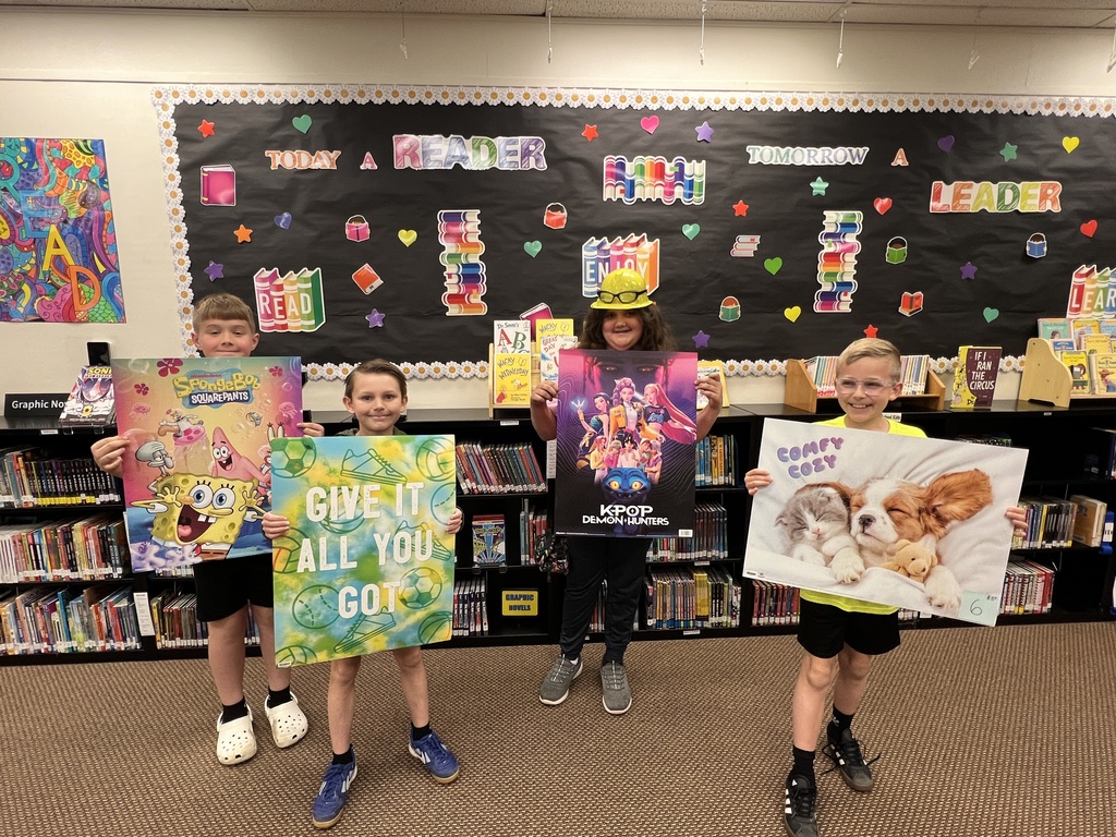 Mrs. Armstrong's class poster winners.