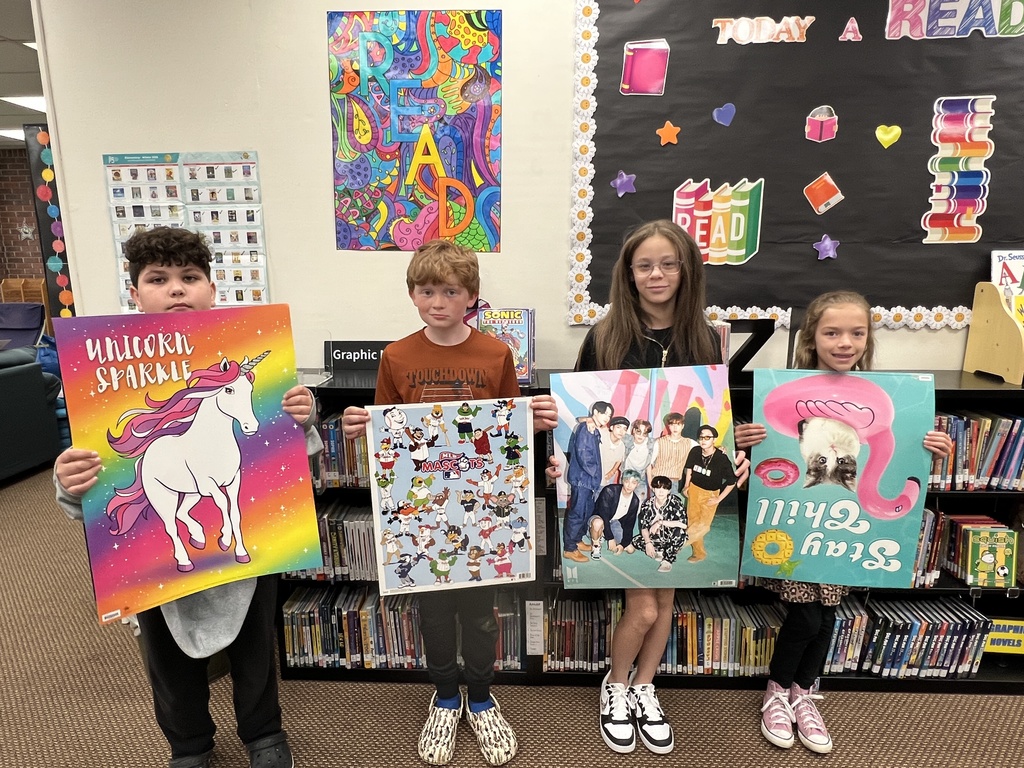 Ms. Stover's class poster winners.
