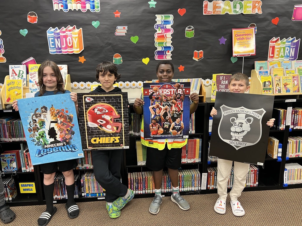 Mrs. Fisher's class poster winners.