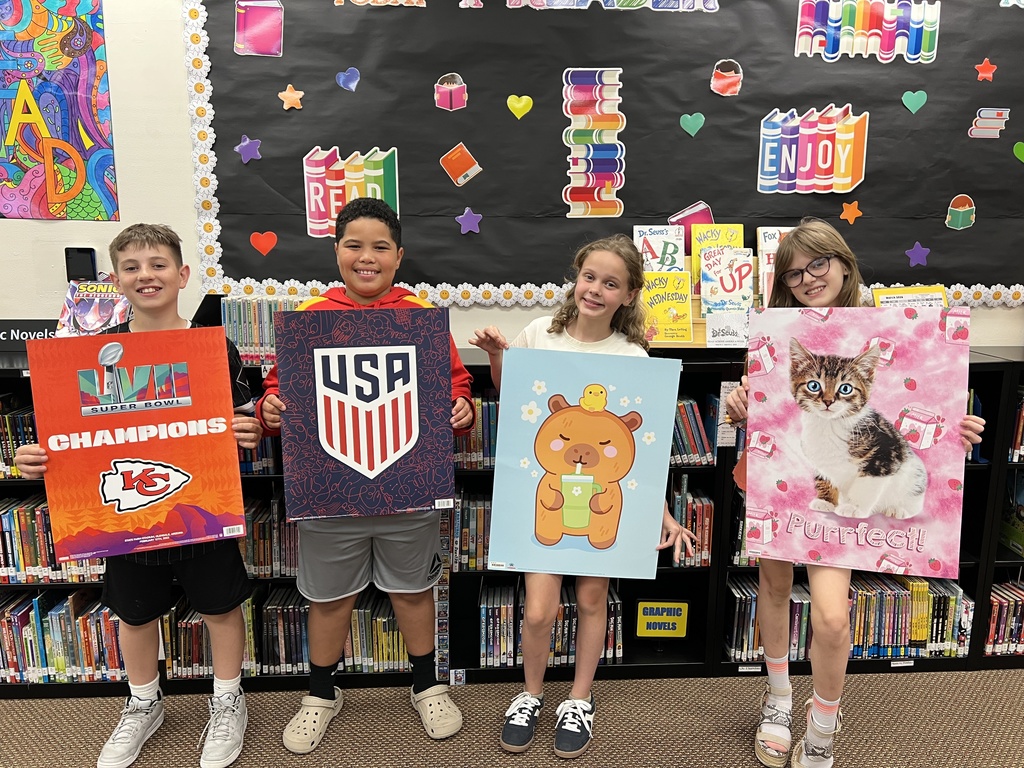 Mrs. Brimm's  class poster winners.