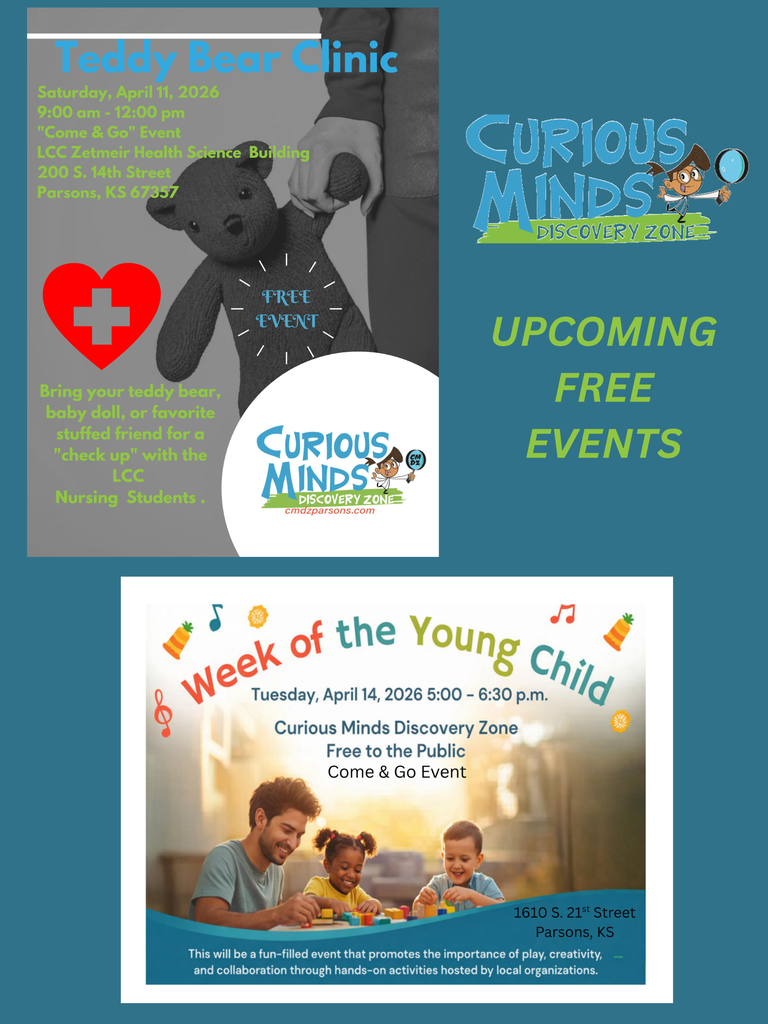 Curious Minds Discovery Zone - Upcoming Free Events