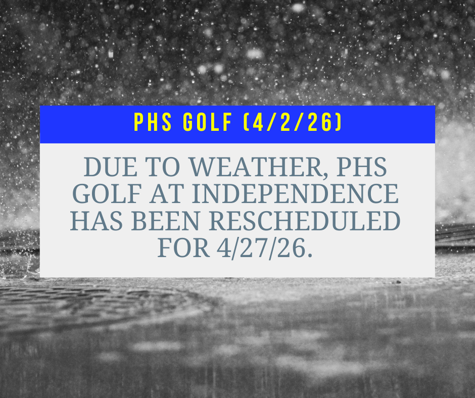Golf Postponement 4/2/26