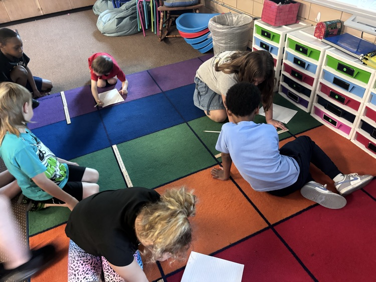 measuring the colored squares