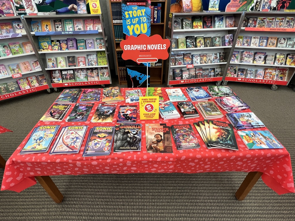 Book Fair is set up.