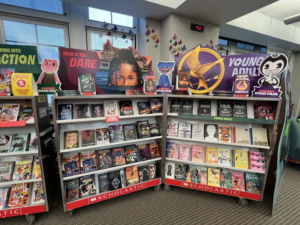 Book Fair is set up.