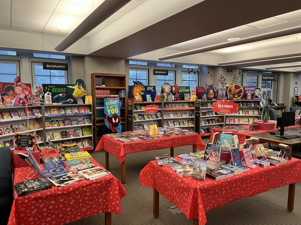 Book Fair is set up.