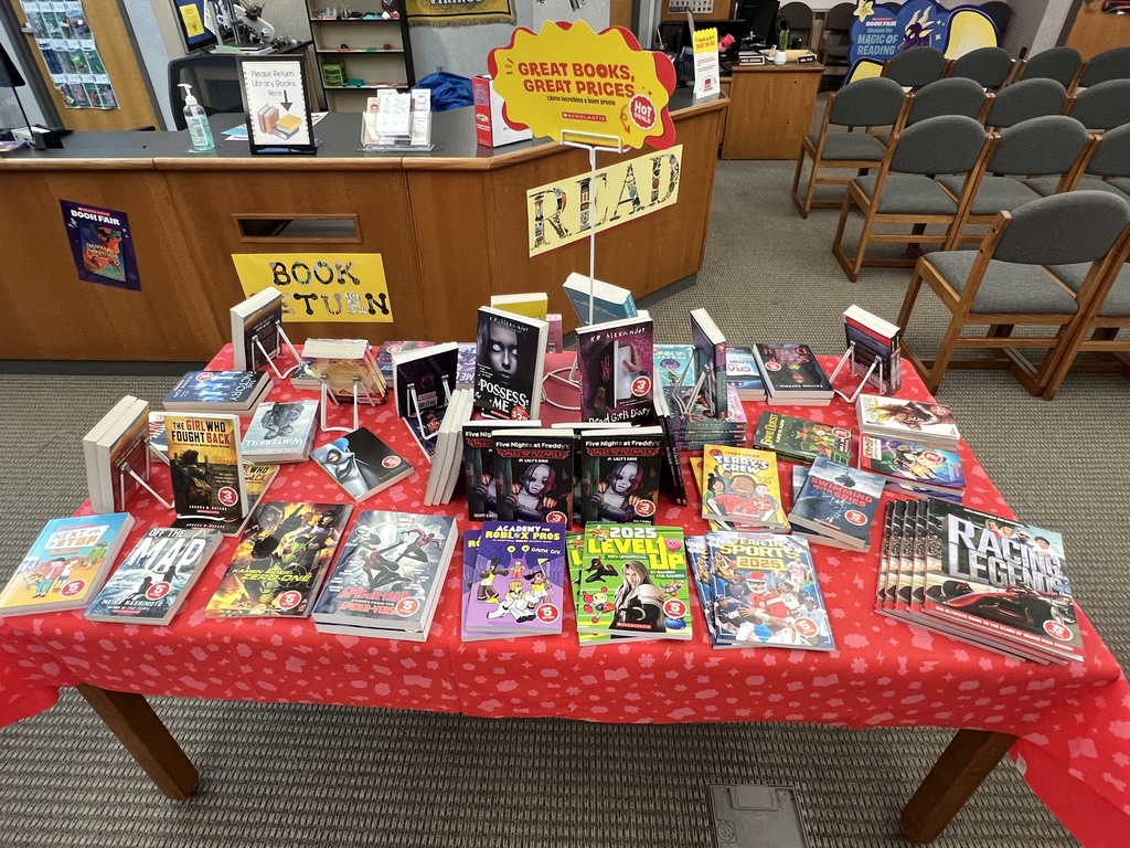 Book Fair is set up.