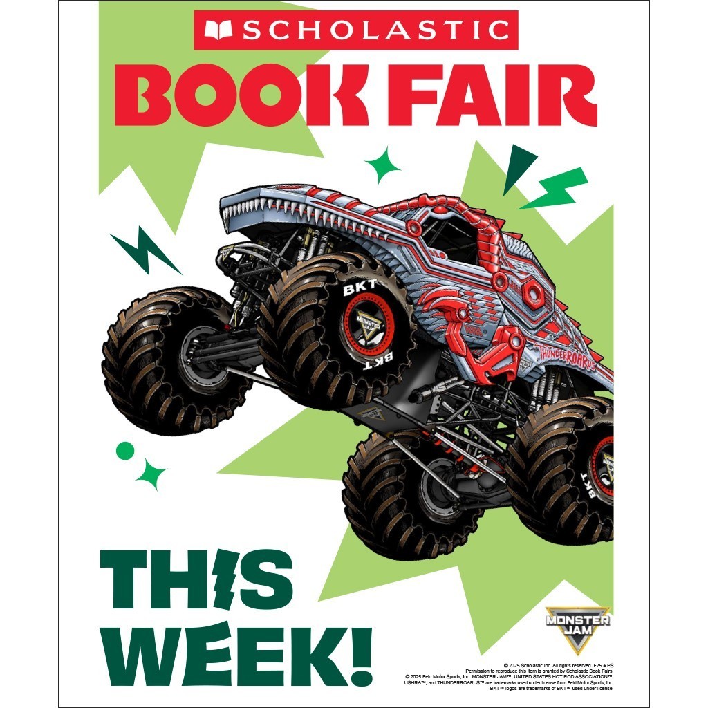 Book Fair ends Friday, April 24th.