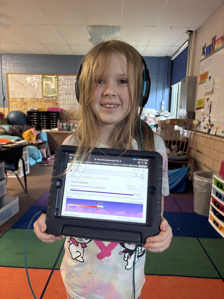 She reached her AR goal today! Way to go girl!! Keep up the great work!