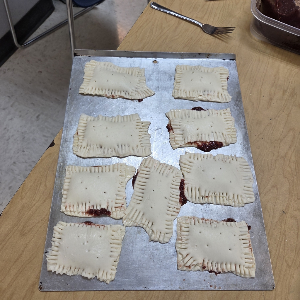 poptarts ready for oven
