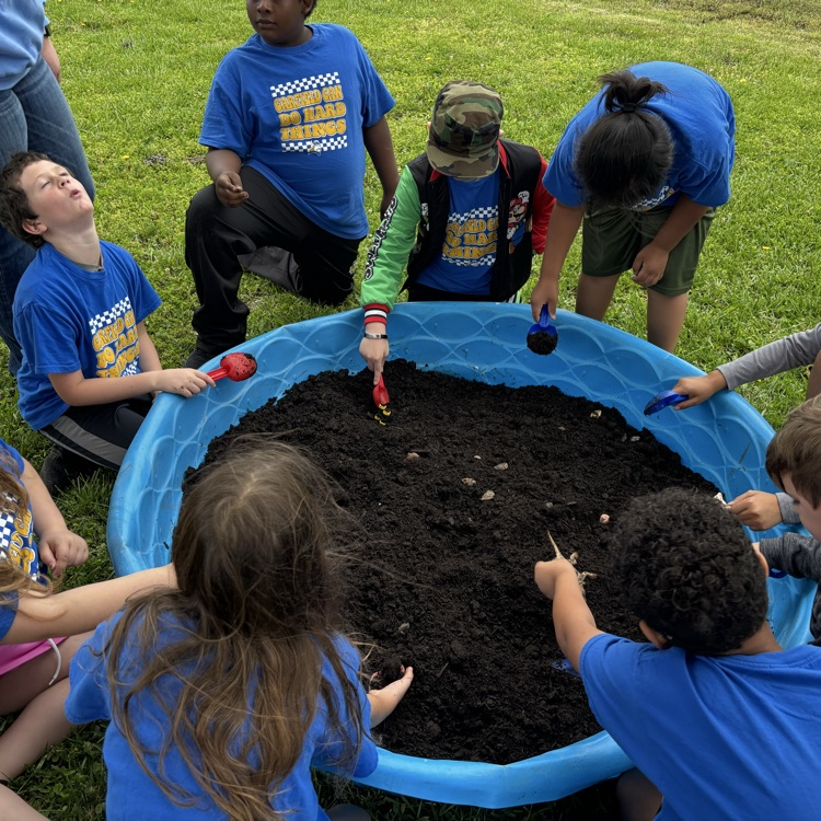 kids playing in dirt
