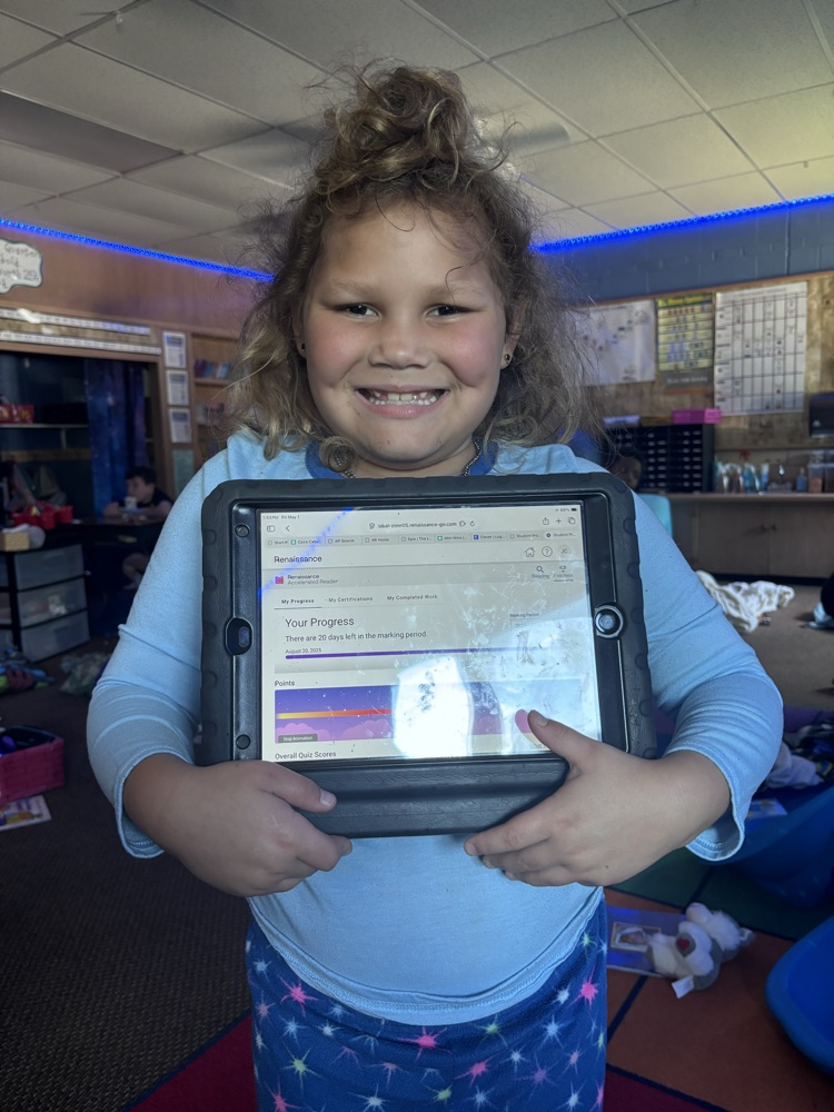 she made her AR goal !