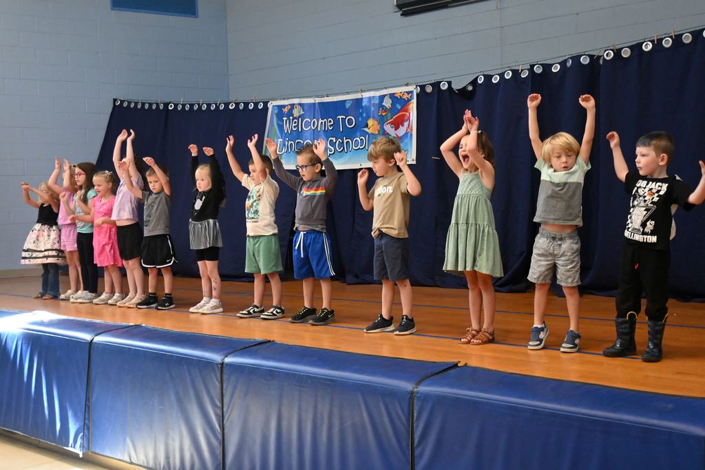 Lincoln students sing and dance for the talent show.