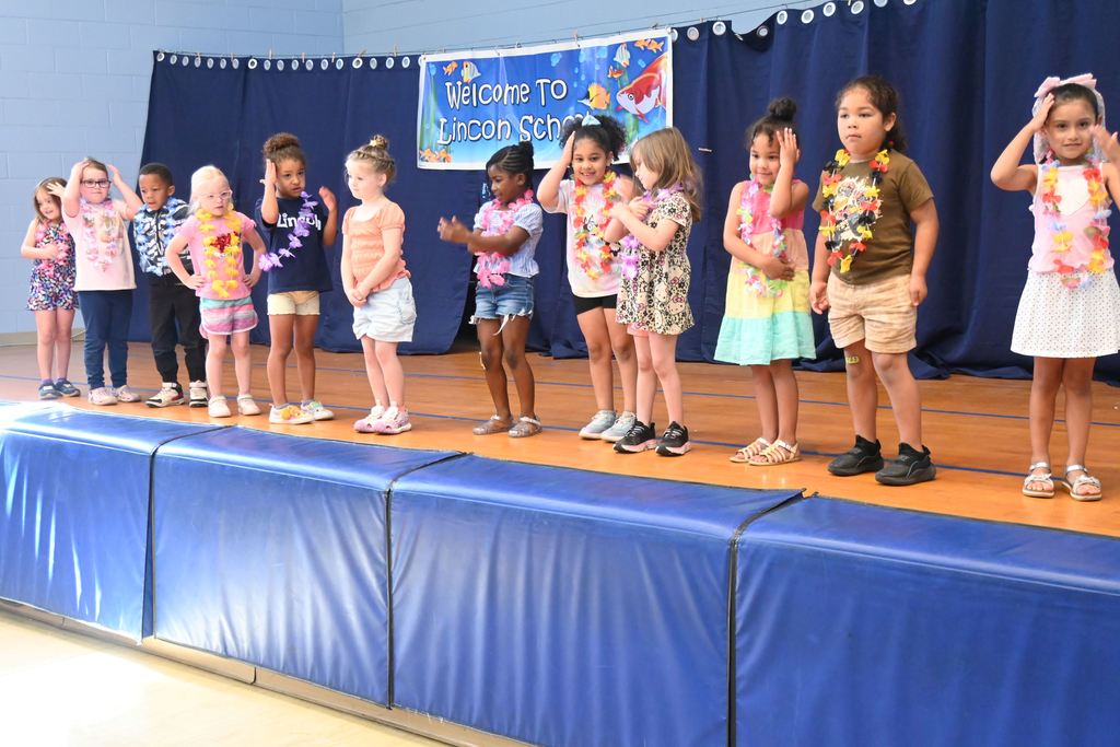 Lincoln students sing and dance for the talent show.