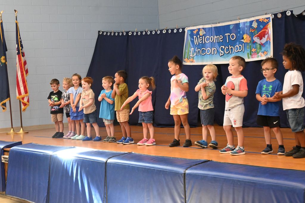 Lincoln students sing and dance for the talent show.