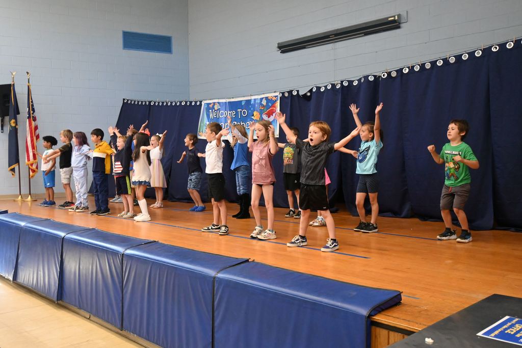 Lincoln students sing and dance for the talent show.