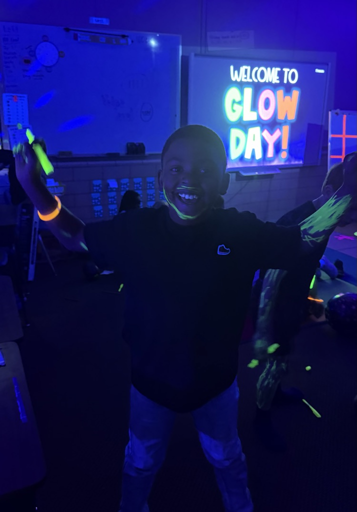 Glow Day fun in our classroom