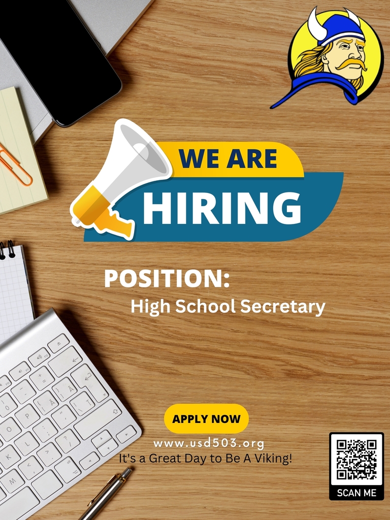 We Are Hiring! Parsons High School Secretary.