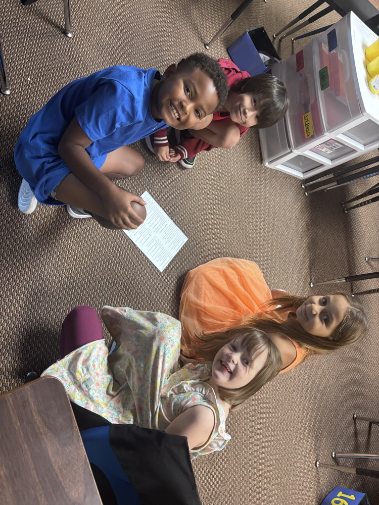 playing a fun game to learn new things about our classroom friends